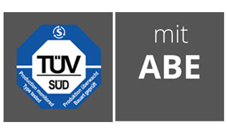 ILMBERGERのカーボンパーツはTUVとABEのダブル認証を受けています。